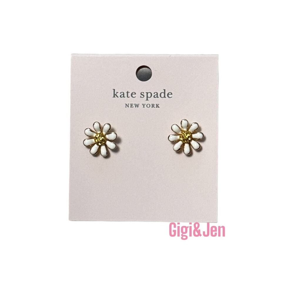 Kate Spade Dazzling Daisies Stud Daisy Earrings White  Spring